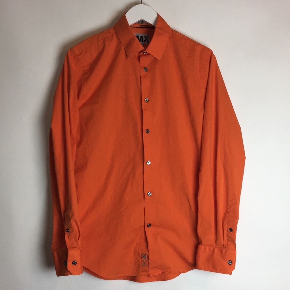 Express 1MX Men's Fitted Long Sleeve Shirt Medium